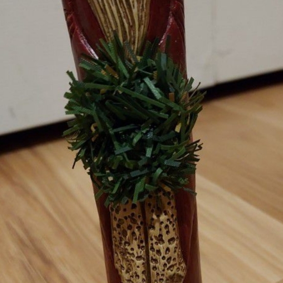 KURT S ADLER RESIN OLD WORLD STYLE SANTA CLAUS 8.5" CANDLESTICK HOLDER - Picture 4 of 10